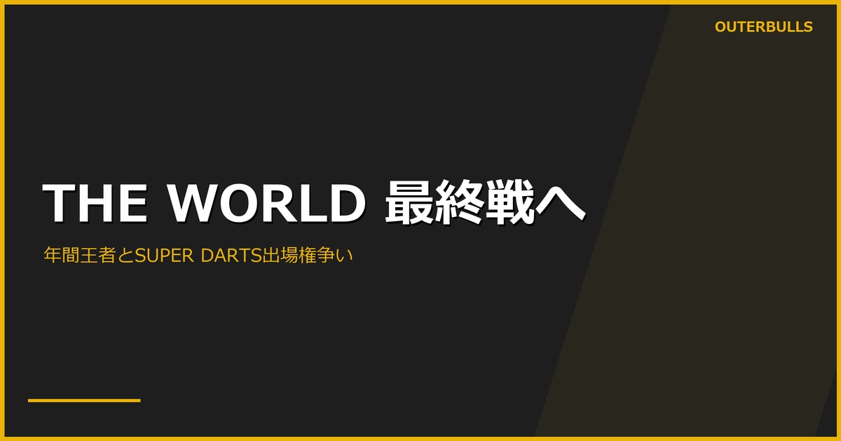 THE WORLD最終戦へ｜Chris Limが首位、女子は村松未来が3点リード